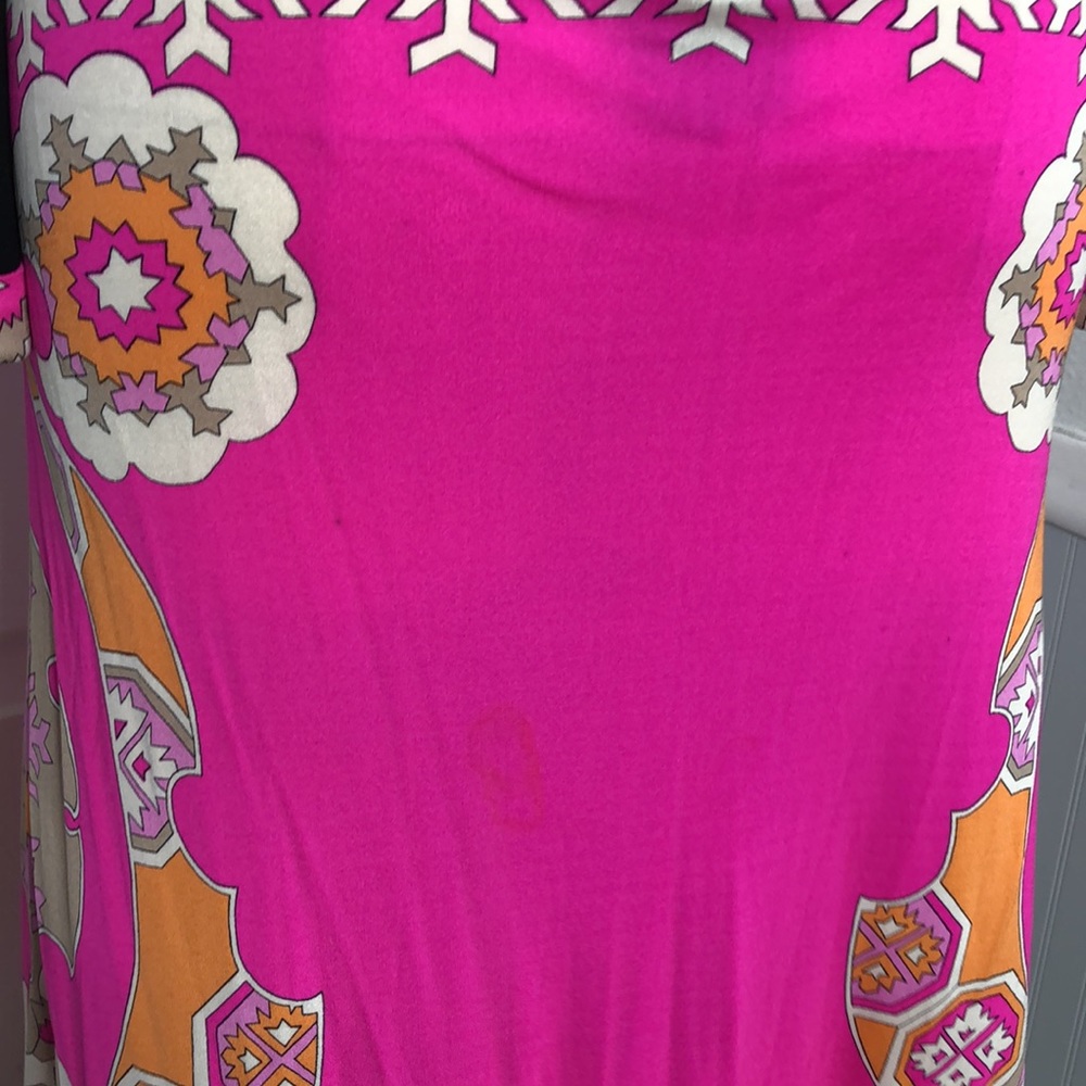 Vintage Leonard Paris silk floral abstract maxi dress - Picture 11 of 16